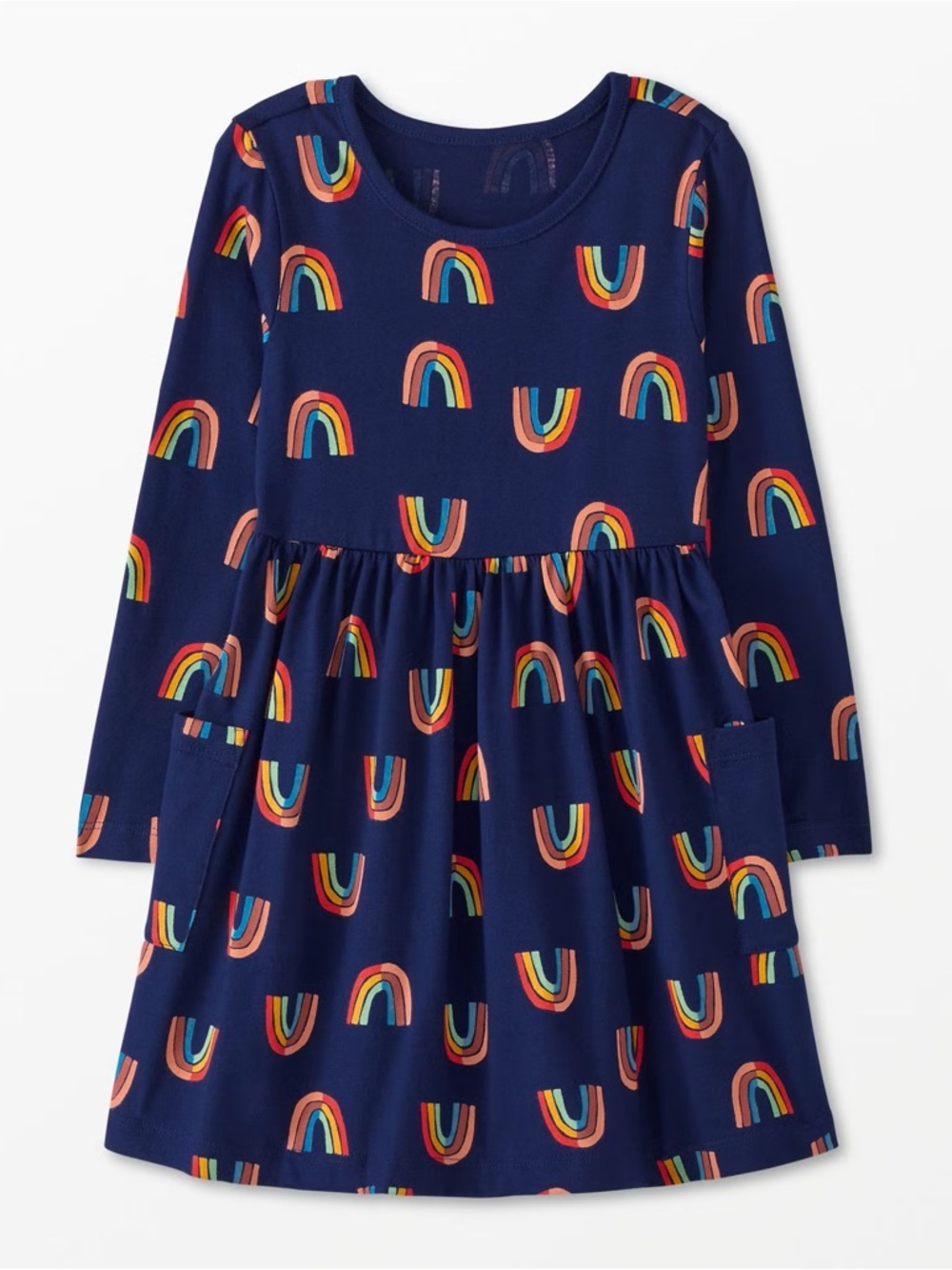 Hanna Andersson Rainbow Dress - Soft Organic Cotton - Girls 10
